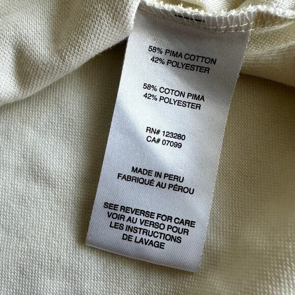 Travis Mathew Pale Yellow Legacy Golf Club Short Sleeve Gold Polo- L - Picture 5 of 9